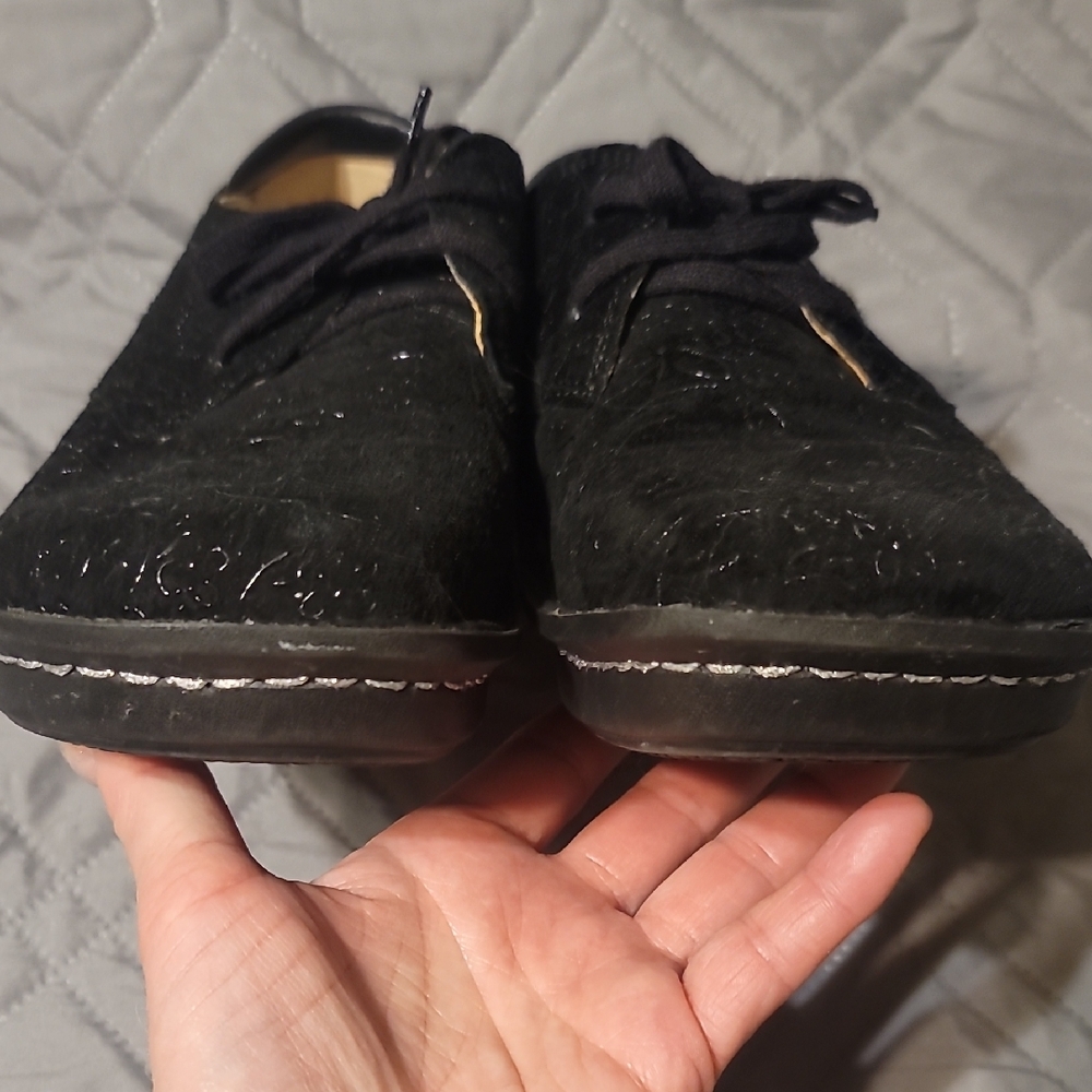Alegria Black Lace-Up Shoes - Picture 7 of 9